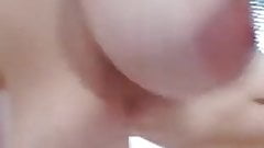 Big Titted Brunette Sucks & Plays With Dildo On Cam