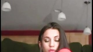 A few encouraging scenes from hot brunette. JOI