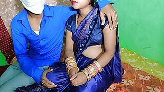 Blue sharee me indian hot mom ki chudai