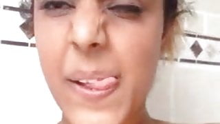 Asian Chick touching herself